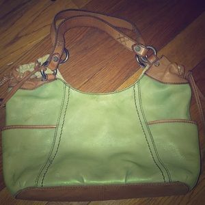 Super soft leather fossil bag
